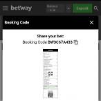 bet booking code for today